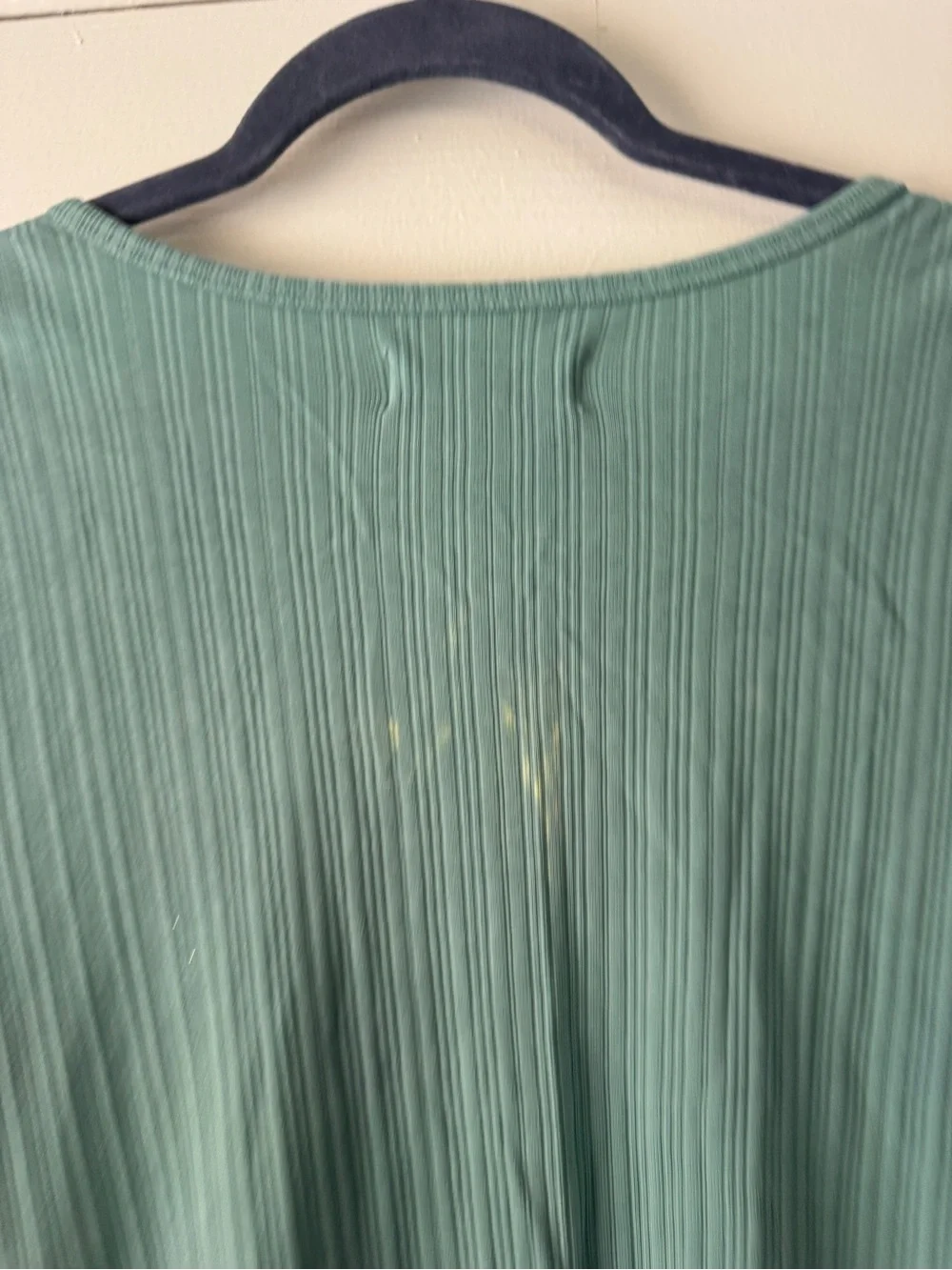 Treasure & Bond Girls Short Sleeve Ribbed Henley Dress - Teal Green, XL (14/16)